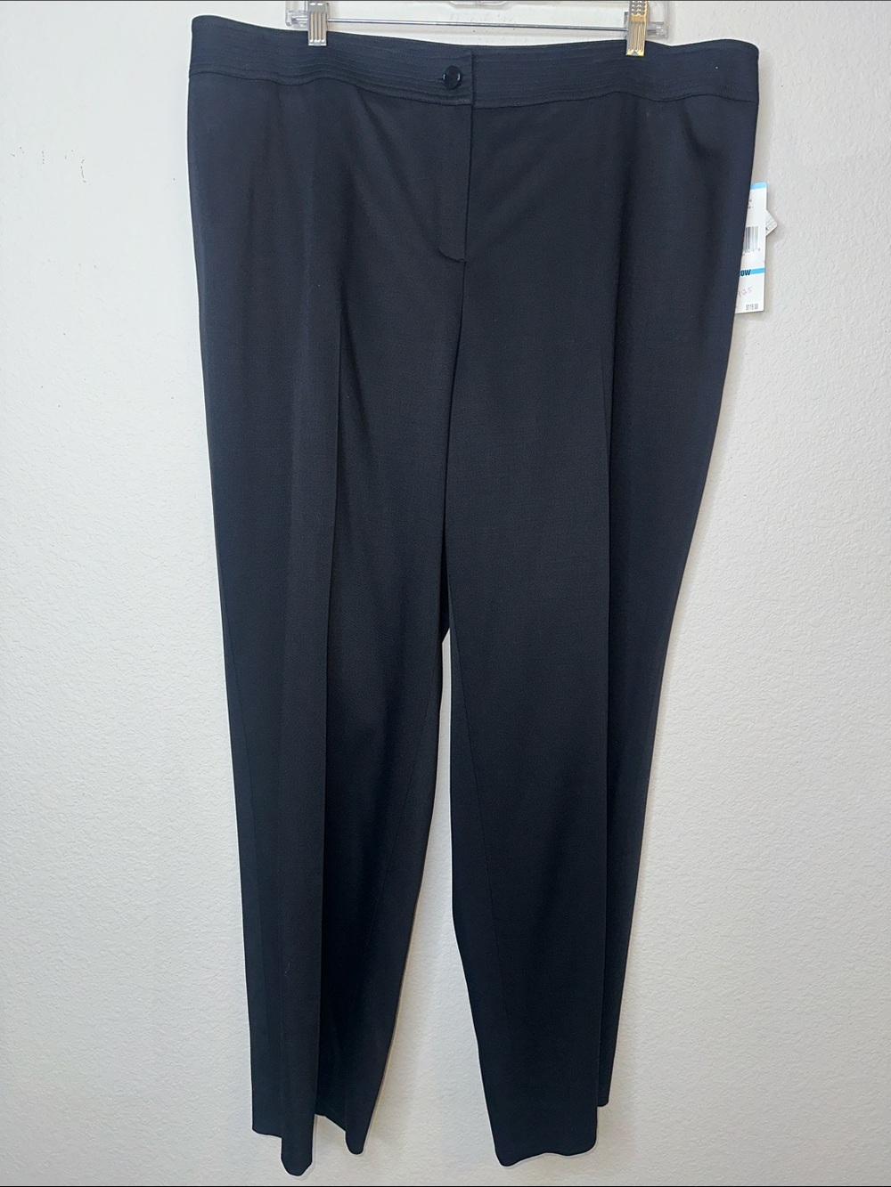 Jones New York Black Classic Straight-Leg Dress‎ Pants